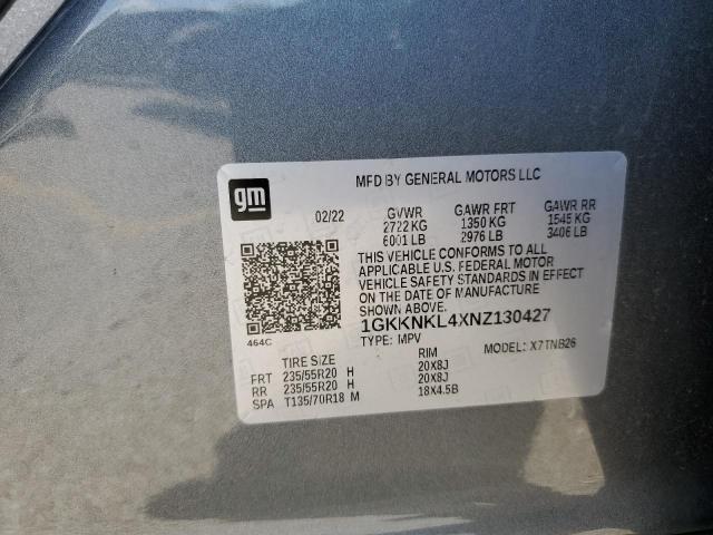 2022 GMC ACADIA SLE - 1GKKNKL4XNZ130427