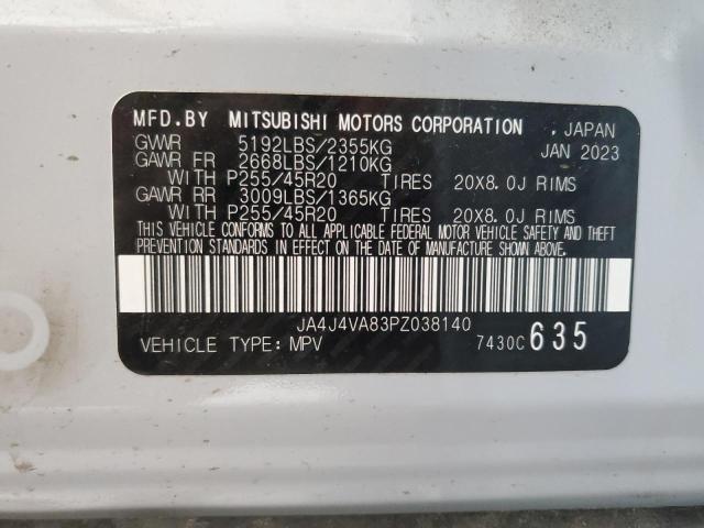 2023 MITSUBISHI OUTLANDER JA4J4VA83PZ038140