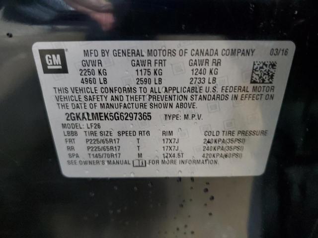 2016 GMC TERRAIN SL 2GKALMEK5G6297365
