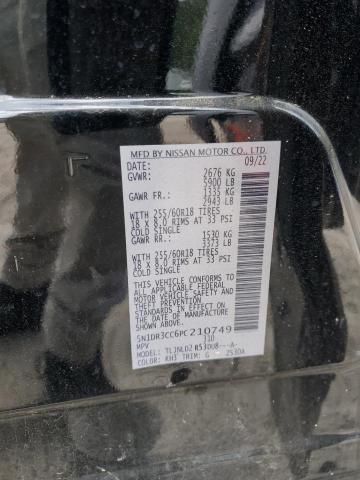2023 NISSAN PATHFINDER 5N1DR3CC6PC210749