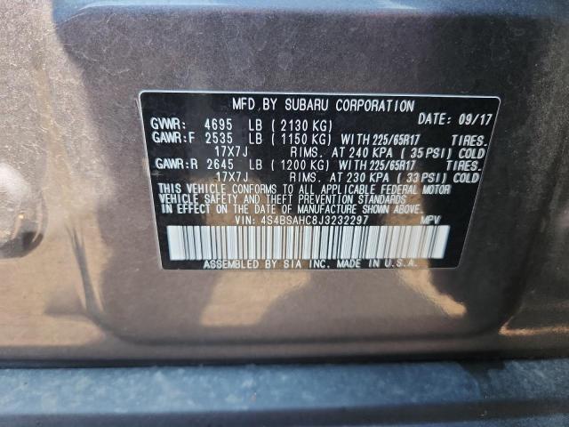 2018 SUBARU OUTBACK 2. 4S4BSAHC8J3232297