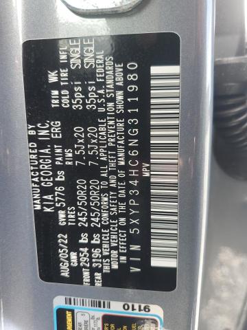 2022 KIA TELLURIDE 5XYP34HC6NG311980