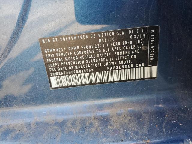 2015 VOLKSWAGEN GOLF TDI 3VWRA7AU6FM079563