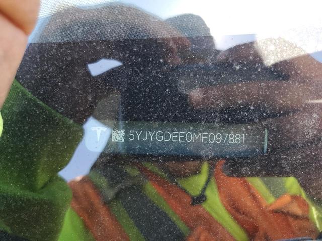 2021 TESLA MODEL Y 5YJYGDEE0MF097881