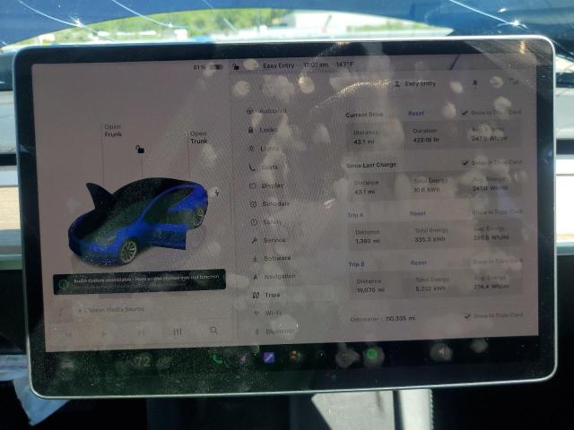 2022 TESLA MODEL 3 5YJ3E1EA9NF190900