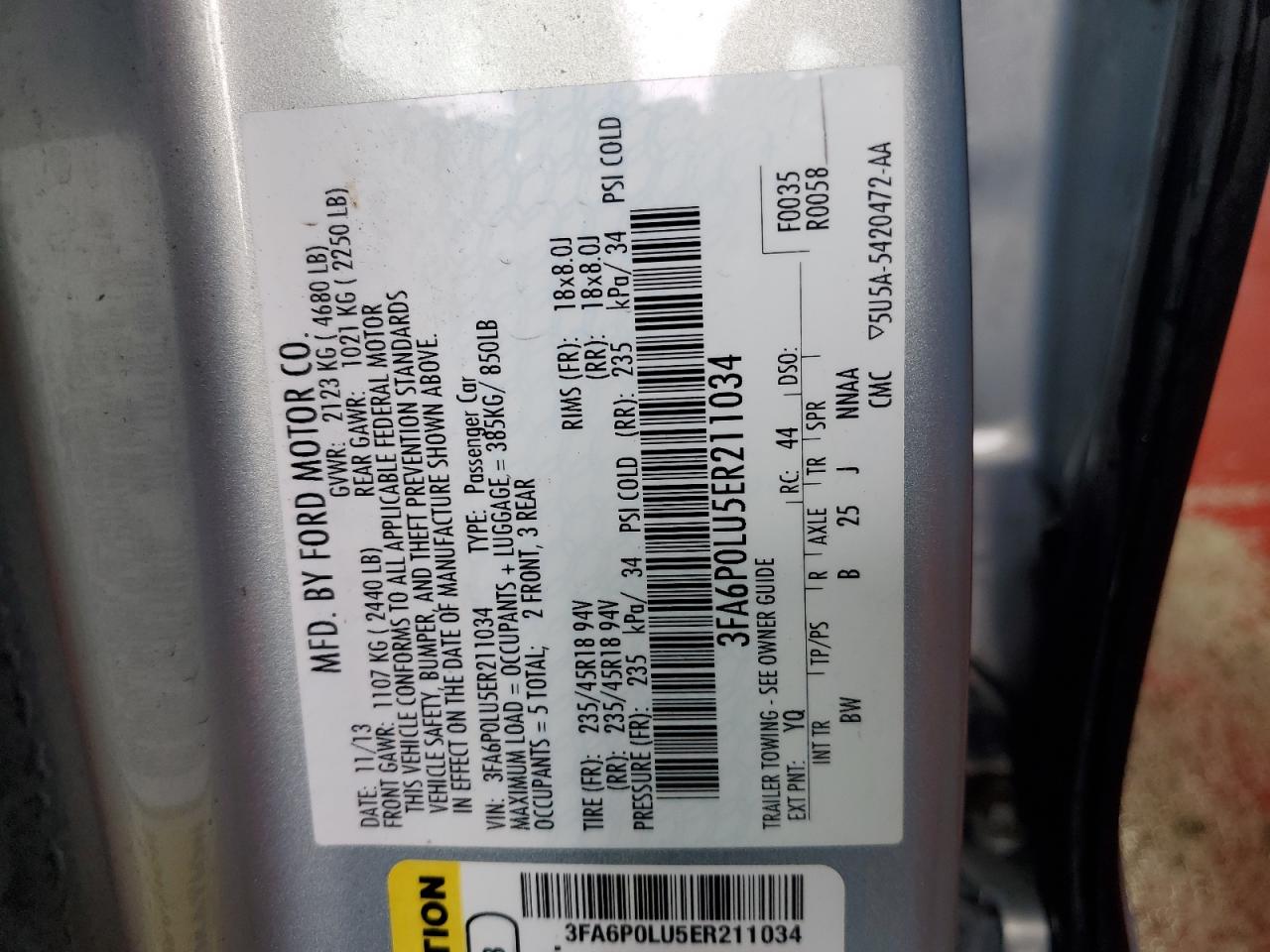 FORD FUSION SE HYBRID