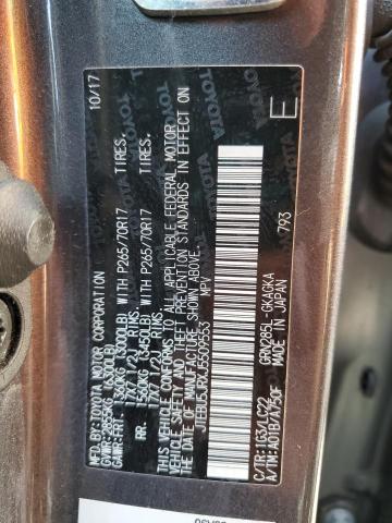 2018 TOYOTA 4RUNNER JTEBU5JRXJ5509553