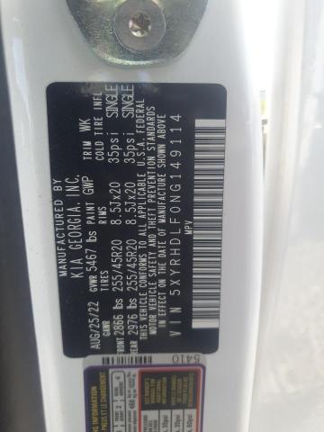 2022 KIA SORENTO EX 5XYRHDLF0NG149114