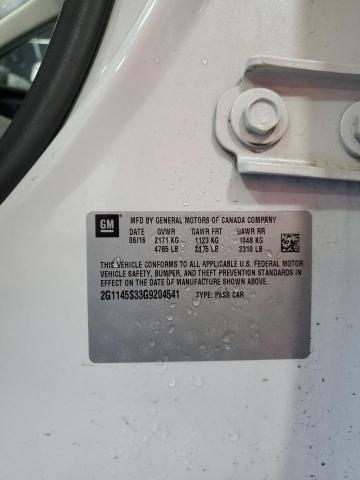 2016 CHEVROLET IMPALA LTZ 2G1145S33G9204541