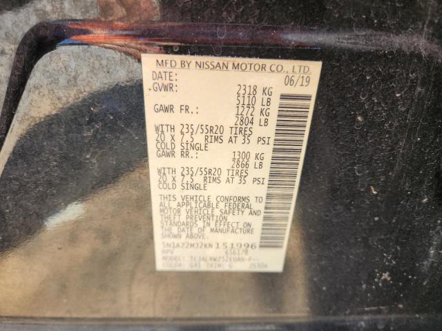 2019 NISSAN MURANO S 5N1AZ2MJ2KN151996