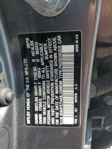 2020 HONDA CIVIC SPOR SHHFK7H43LU206549