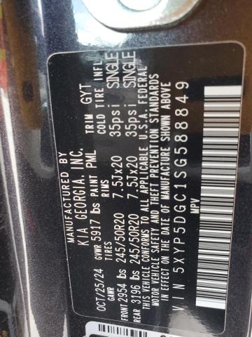 2025 KIA TELLURIDE 5XYP5DGC1SG588849
