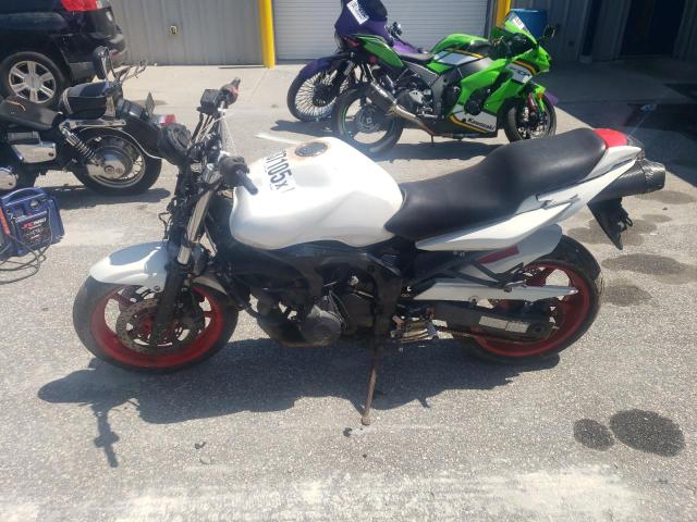 YAMAHA FZ6 S 2006 white racer gas JYARJ08E56A007285 photo #4