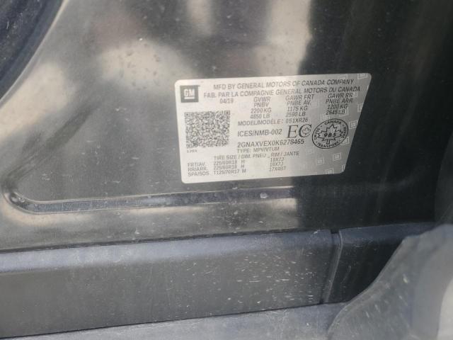 2019 CHEVROLET EQUINOX LT 2GNAXVEX0K6278465
