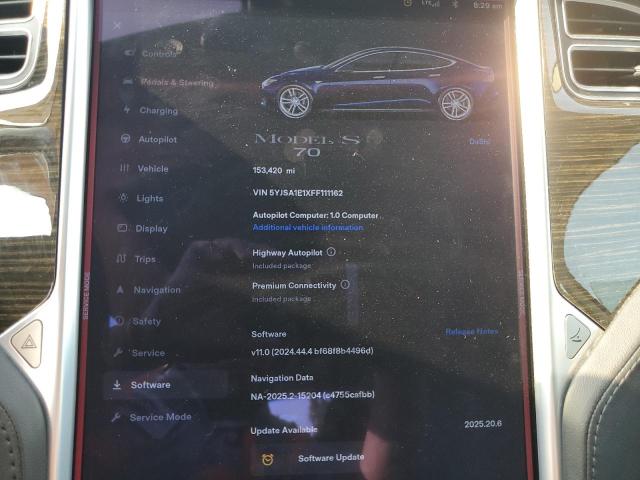 2015 TESLA MODEL S #3311518241