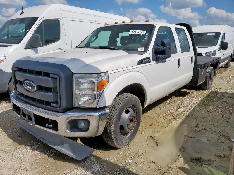FORD F350 SUPER 2012 white crew cha diesel 1FD8W3GT9CEB95862 photo #1