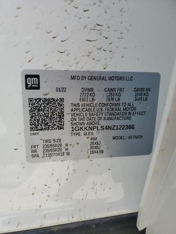 2022 GMC ACADIA DEN 1GKKNPLS4NZ122366
