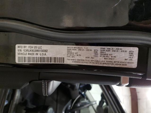 2021 JEEP GRAND CHER - 1C4RJKBG6M8130382