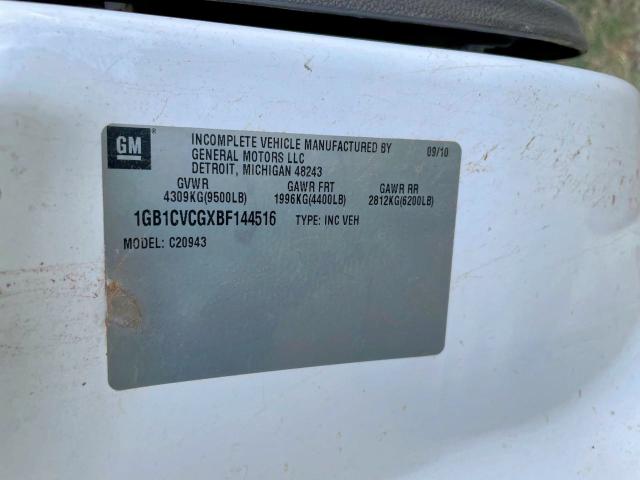 1GB1CVCGXBF144516 2011 CHEVROLET ALL Models