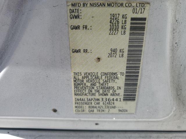 2017 NISSAN ALTIMA 2.5 - 1N4AL3AP2HN336441