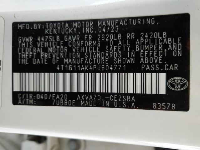 2023 TOYOTA CAMRY SE N - 4T1G11AK4PU804771