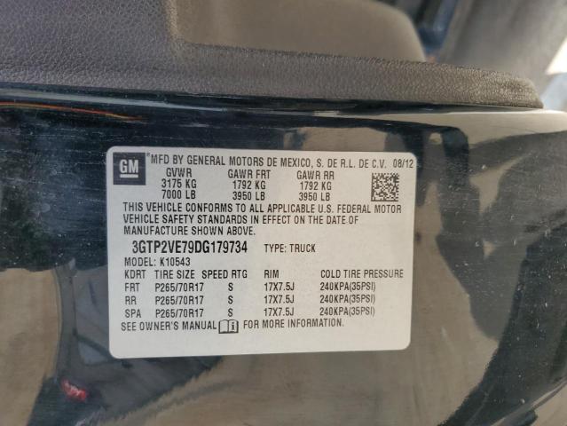 2013 GMC SIERRA K1500 SLE - 3GTP2VE79DG179734