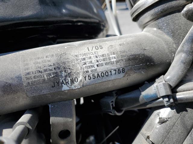 2005 YAMAHA FZS10 JYARN07Y55A001758