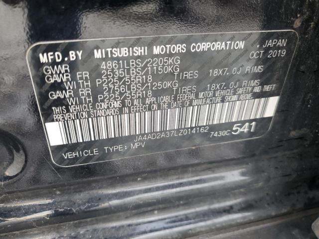 2020 MITSUBISHI OUTLANDER JA4AD2A37LZ014162