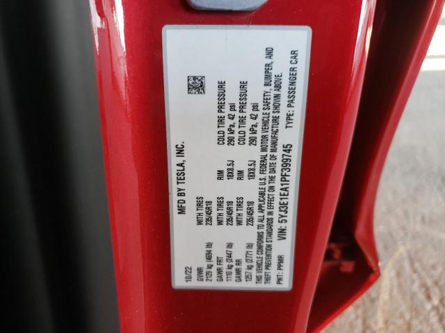 2023 TESLA MODEL 3 - 5YJ3E1EA1PF399745