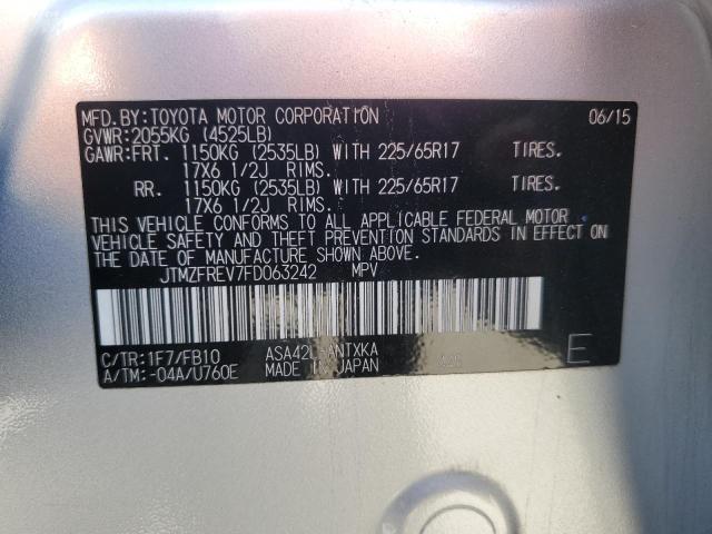 2015 TOYOTA RAV4 LE - JTMZFREV7FD063242