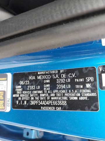 2023 KIA FORTE GT L 3KPF54AD4PE663688