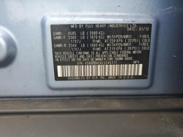 2012 SUBARU OUTBACK 2. - 4S4BRBHC6C3245117