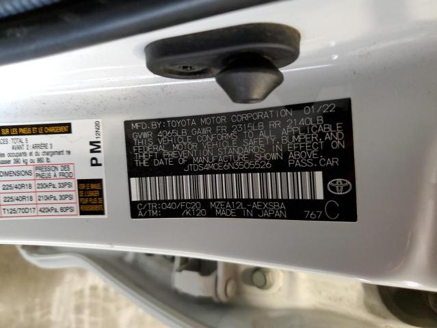 2022 TOYOTA COROLLA SE - JTDS4MCE6N3505526