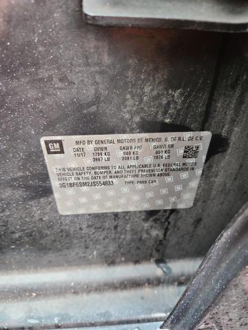 2018 CHEVROLET CRUZE PREM 3G1BF6SM2JS554833