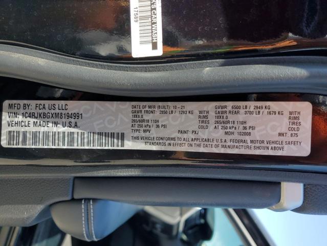 2021 JEEP GRAND CHER 1C4RJKBGXM8194991
