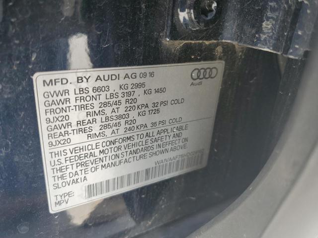 2017 AUDI Q7 PRESTIG WA1VAAF75HD028162