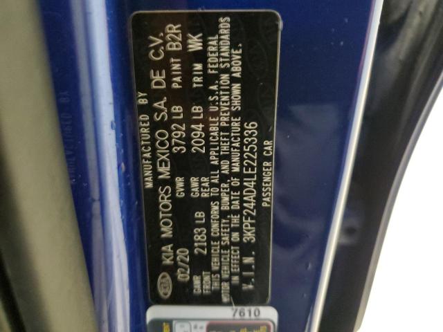 2020 KIA FORTE FE 3KPF24AD4LE225336