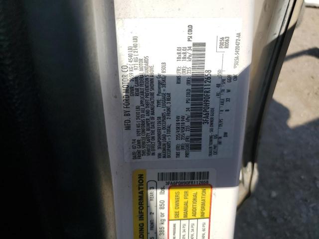 2015 FORD FUSION SE - 3FA6P0H90FR112658