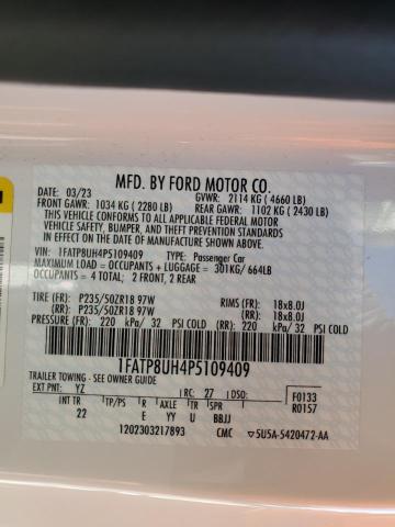 2023 FORD MUSTANG 1FATP8UH4P5109409