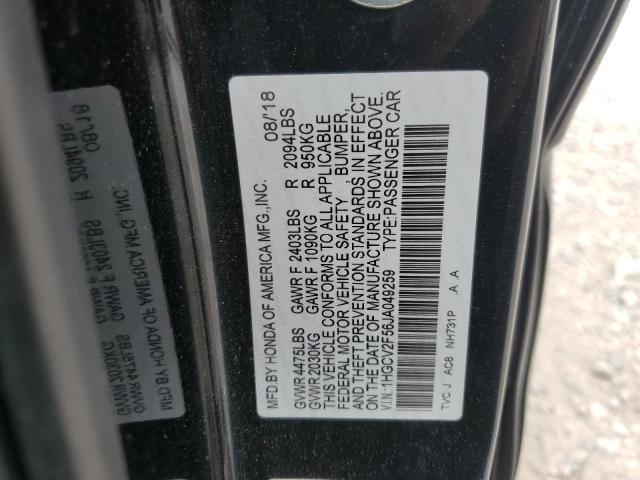 2018 HONDA ACCORD EXL 1HGCV2F56JA049259
