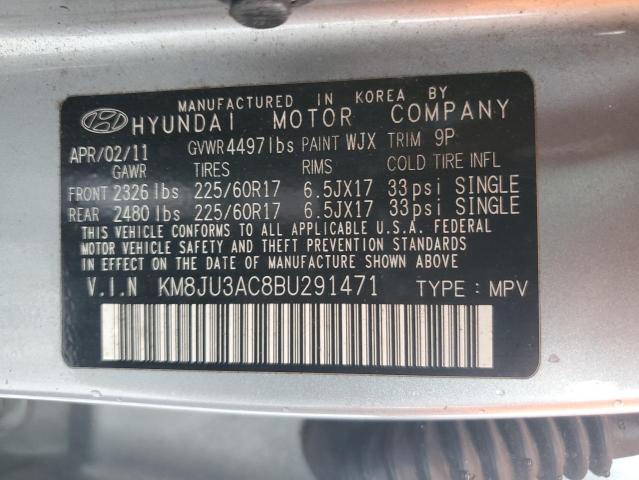 2011 HYUNDAI TUCSON GLS - KM8JU3AC8BU291471