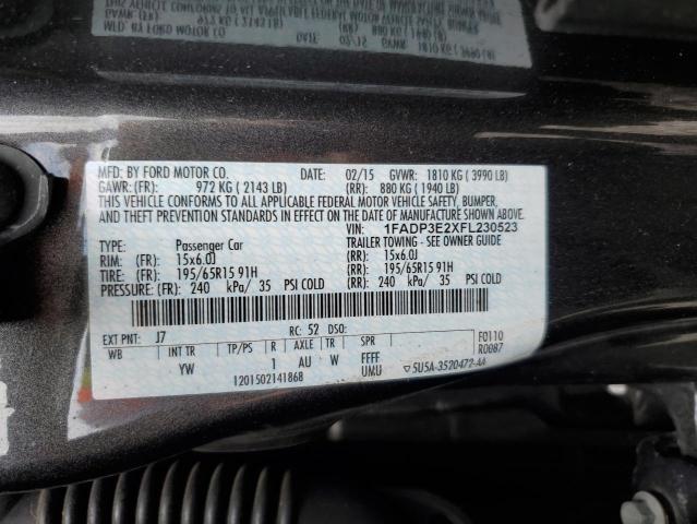 2015 FORD FOCUS S 1FADP3E2XFL230523
