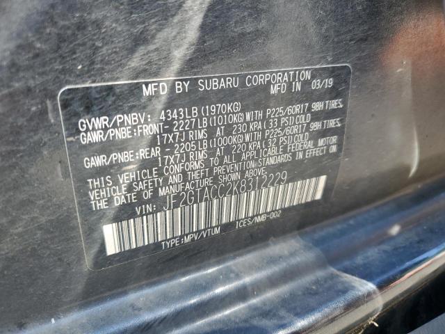 2019 SUBARU CROSSTREK - JF2GTACC2K8312229