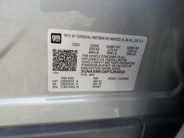 2023 CHEVROLET EQUINOX RS 3GNAXMEG6PS204910
