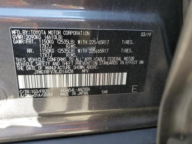 2019 TOYOTA RAV4 LE - JTMG1RFV7KJ014428