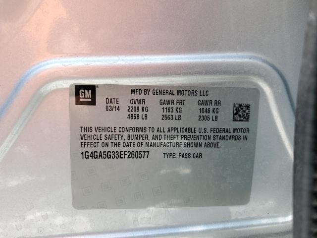 2014 BUICK LACROSSE - 1G4GA5G33EF260577