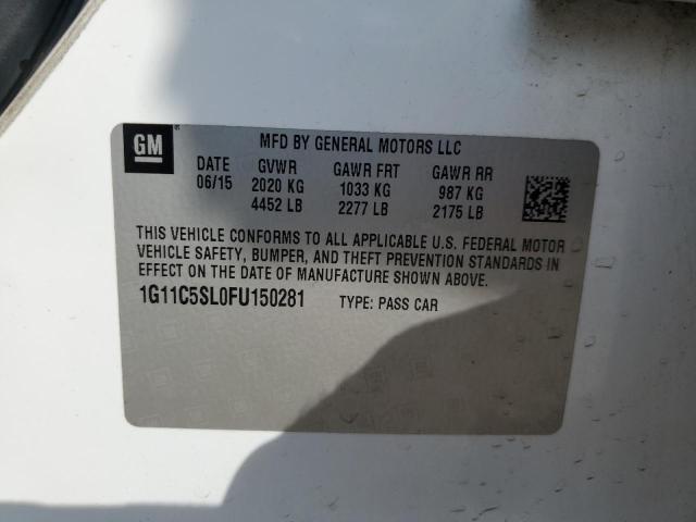 2015 CHEVROLET MALIBU 1LT 1G11C5SL0FU150281