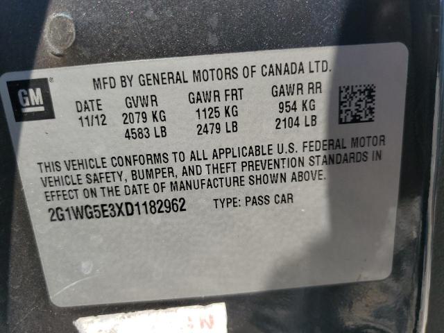 2013 CHEVROLET IMPALA LT - 2G1WG5E3XD1182962