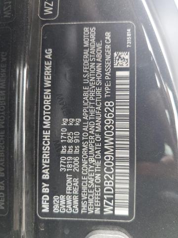 2021 TOYOTA SUPRA WZ1DB2C09MW039628