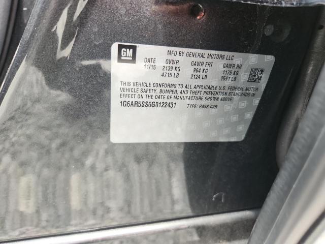 2016 CADILLAC CTS LUXURY 1G6AR5SS6G0122431